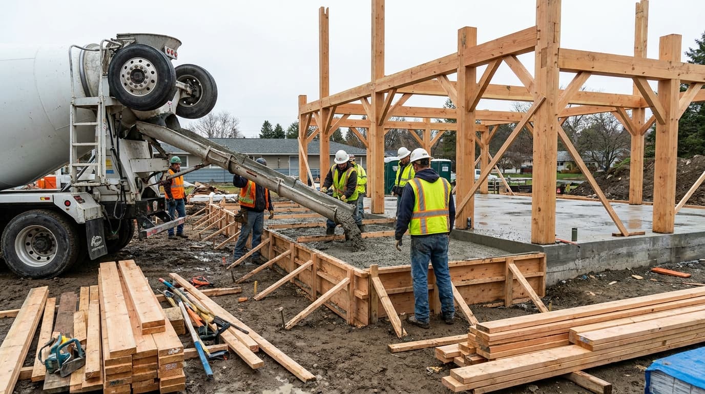 木造非住宅の基礎設計 — 住宅基礎との違いと地盤改良のポイント