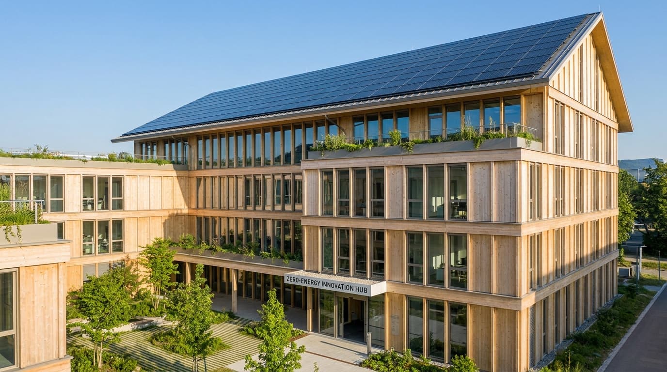 ZEB（ゼロエネルギービル）を木造で実現する方法