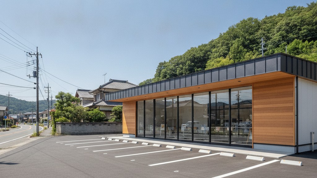 ロードサイド店舗を木造で建てる｜コンビニ・ドラッグストア・物販の建設費